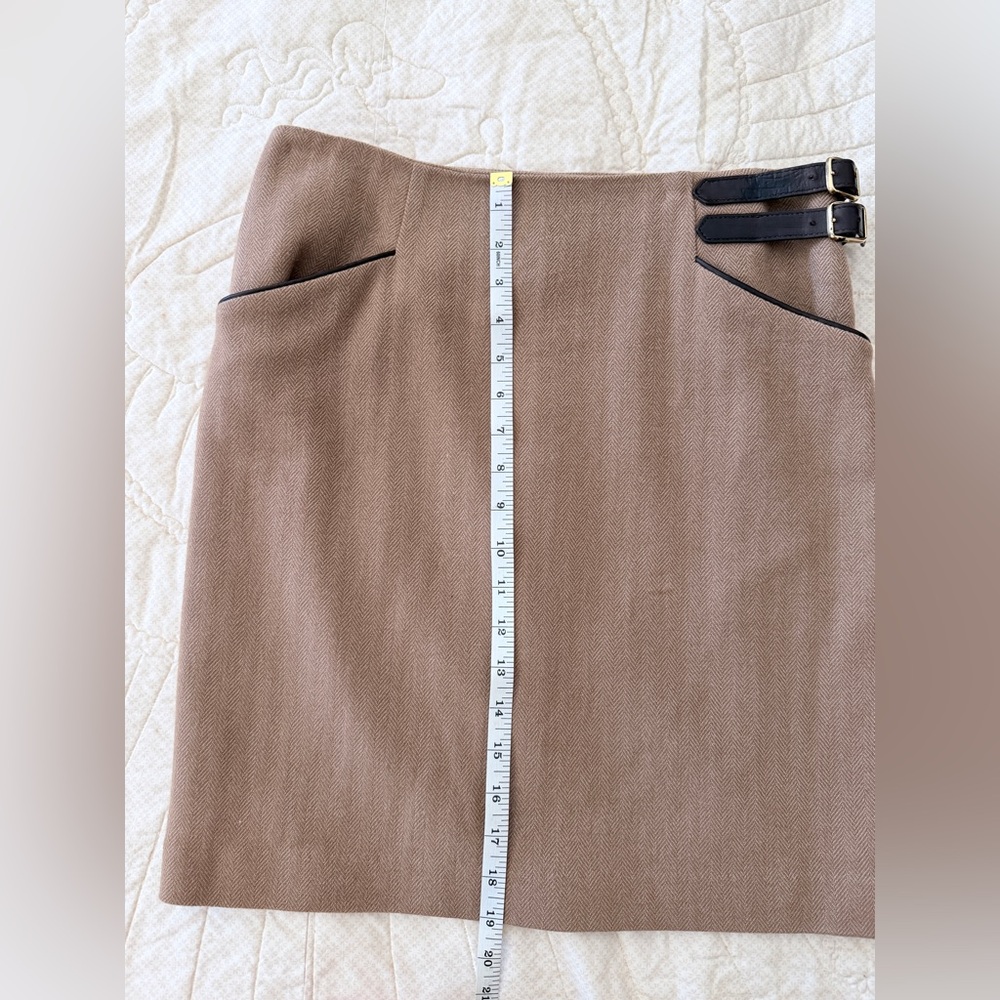 Ralph Lauren Purple Label Wool Pencil Skirt - Picture 2 of 8